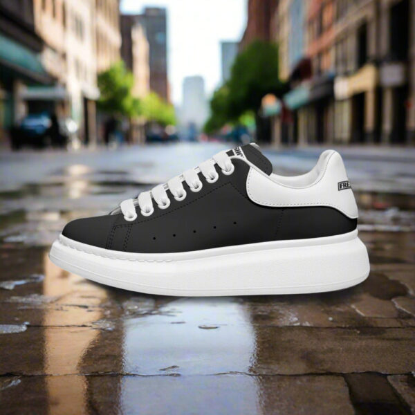 Deepneep Shoes® Black Lace Up Sneakers - Image 4