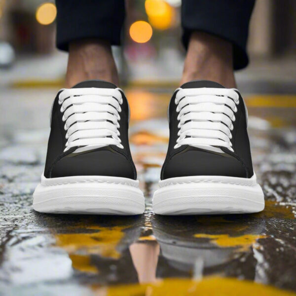 Deepneep Shoes® Black Lace Up Sneakers - Image 5