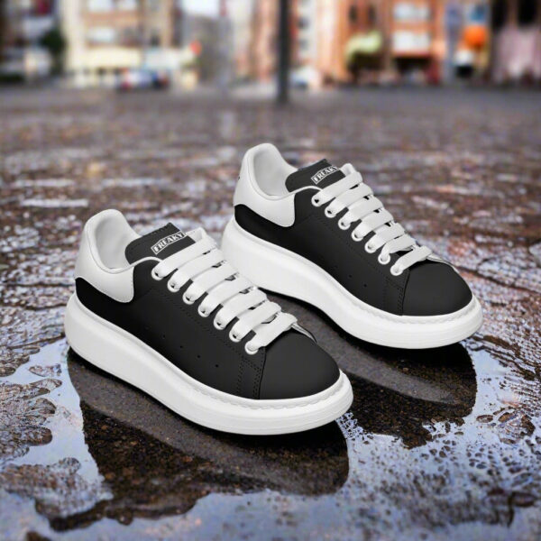 Deepneep Shoes® Black Lace Up Sneakers - Image 7