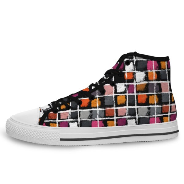 7218 Dazzling Plaid Lace Up Sneakers