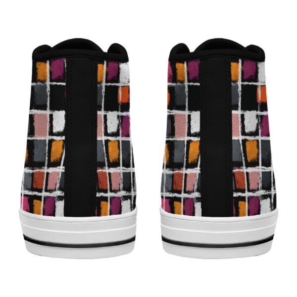 7218 Dazzling Plaid Lace Up Sneakers - Image 5