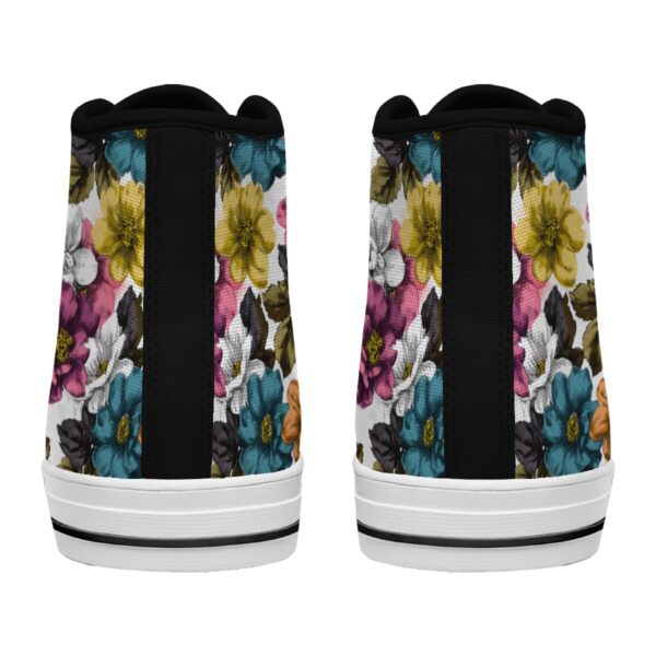 7218 Flower - Painted Colors Lace Up Sneakers - Image 5