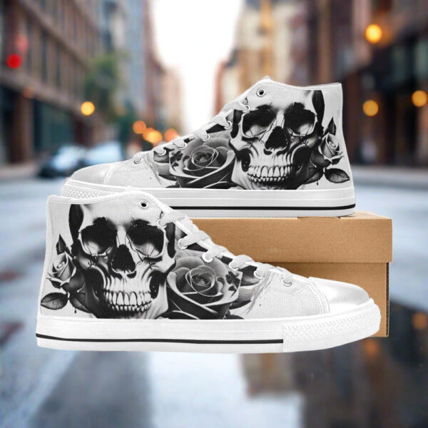 Grey Skull & Roses Men - Image 4