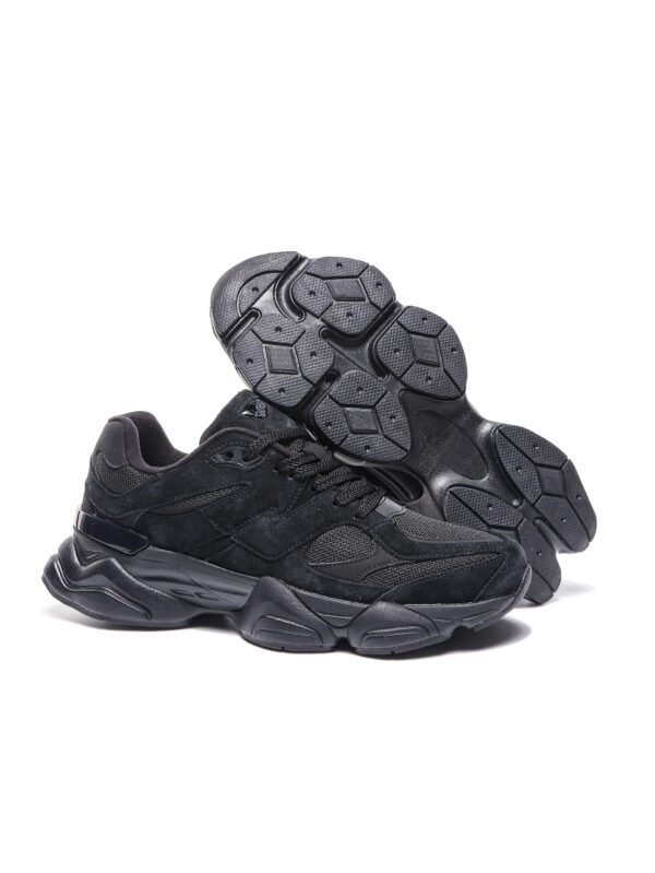 Black Lace Up Sneakers - Image 4