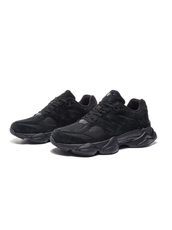 Black Lace Up Sneakers - Image 3