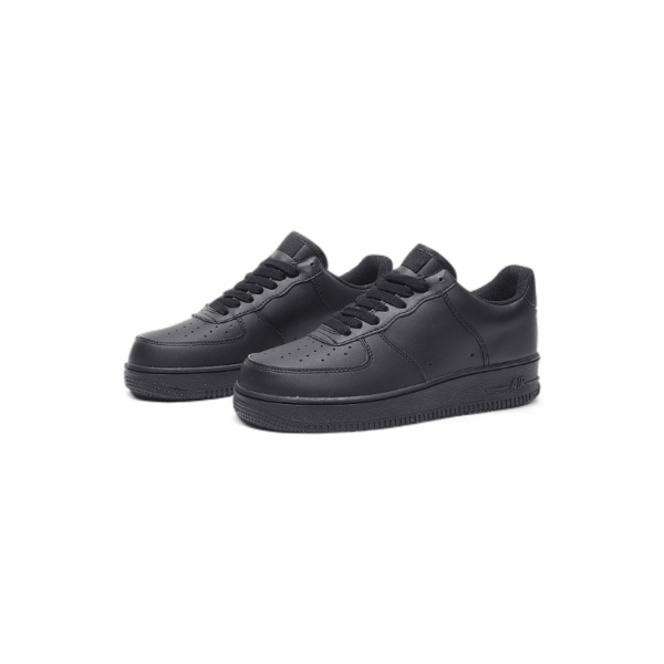 Black Lace Up Sneakers - Image 5
