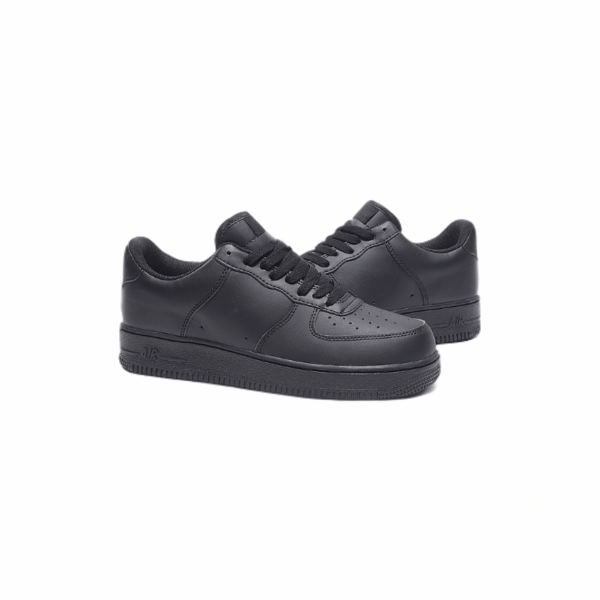 Black Lace Up Sneakers - Image 3
