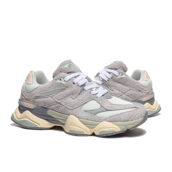 Smoky Gray Lace Up Sneakers - Image 4