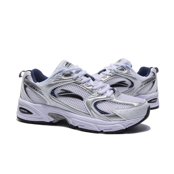 Silver Lace Up Sneakers - Image 4
