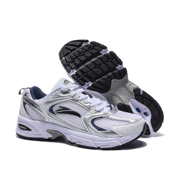 Silver Lace Up Sneakers - Image 5