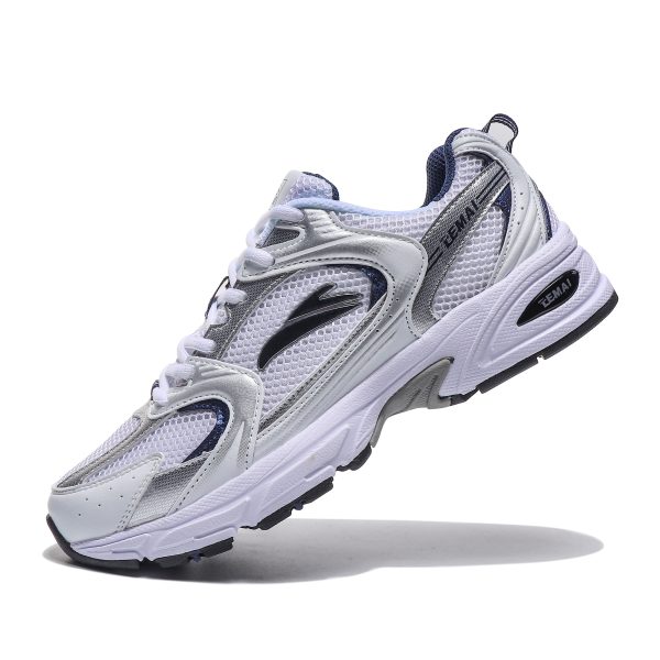 Silver Lace Up Sneakers - Image 2