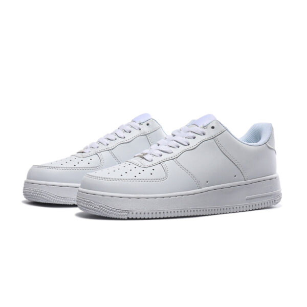 White Lace Up Sneakers - Image 3