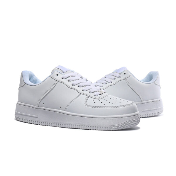 White Lace Up Sneakers - Image 4