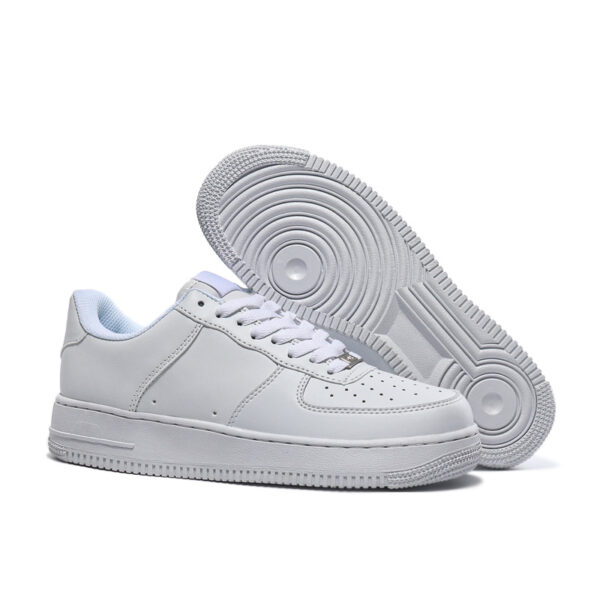 White Lace Up Sneakers - Image 5