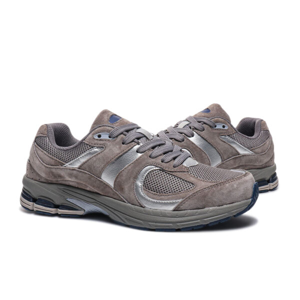 Ancestral Gray Lace Up Sneakers - Image 4