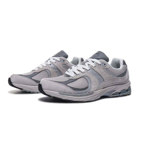 Cloud Mist Gray Lace Up Sneakers - Image 3