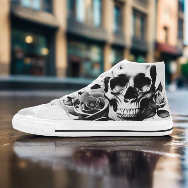 Grey Skull & Roses Women - Image 3