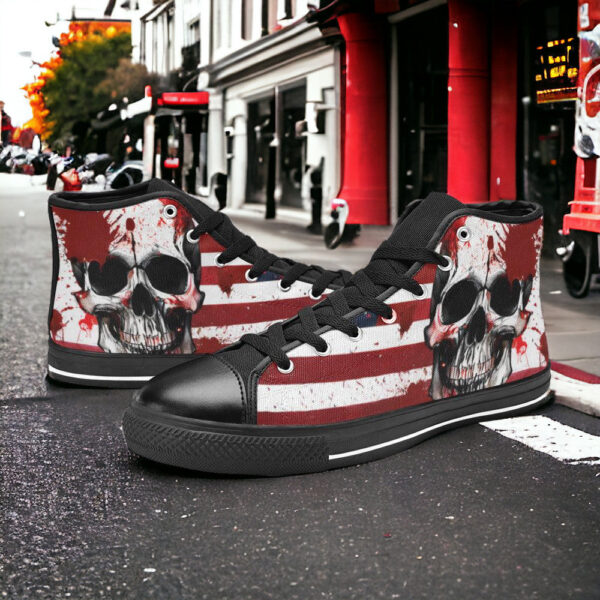 Patriotic Flag Skull Men - Image 3