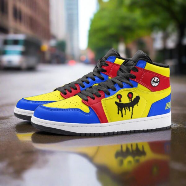 Deepneep Shoes Blue Yellow