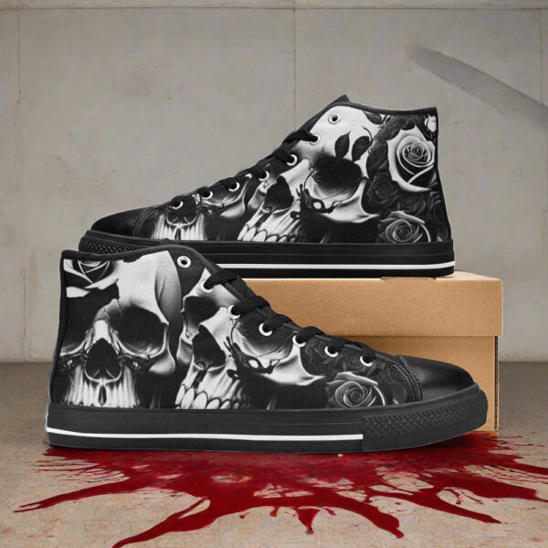 Grey Skull & Roses Men - Image 4