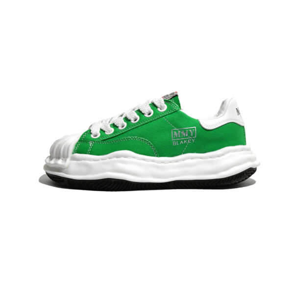 Green Canvas Lace Up Sneakers - Image 3