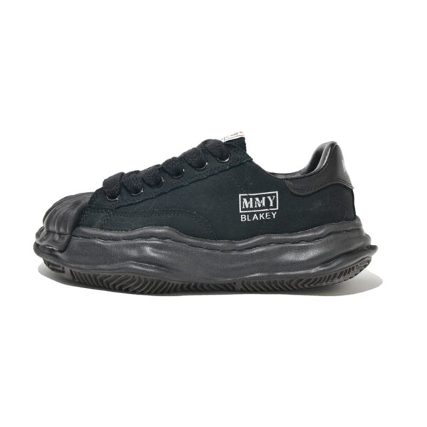 Black Canvas Lace Up Sneakers