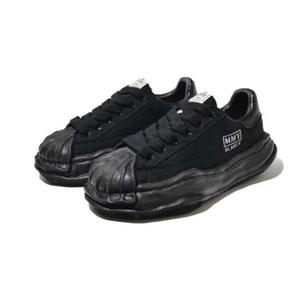 Black Canvas Lace Up Sneakers - Image 4