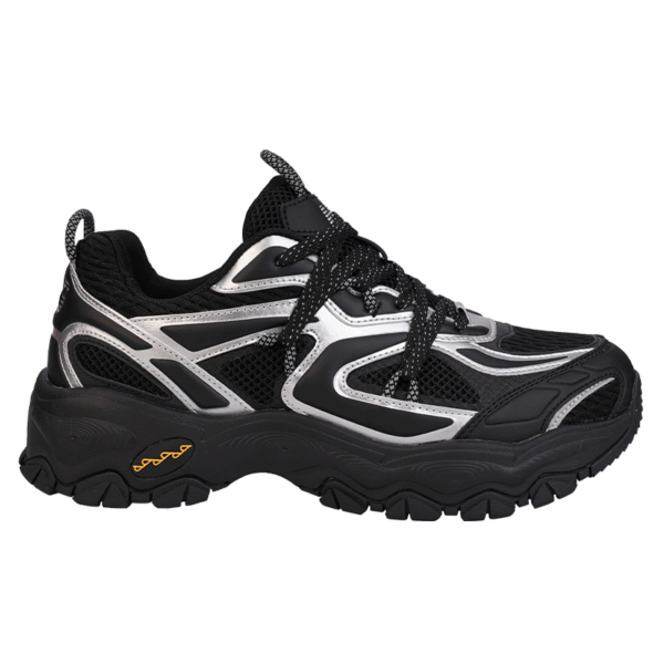 JD-HG2201-1 Stellar Black Lace UP Sneakers
