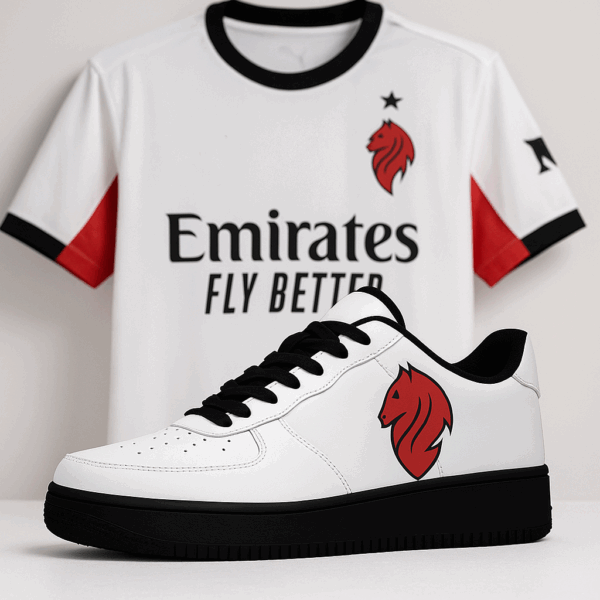 KJ AC Milan 25-26 Away Kit Lace Up Sneakers1