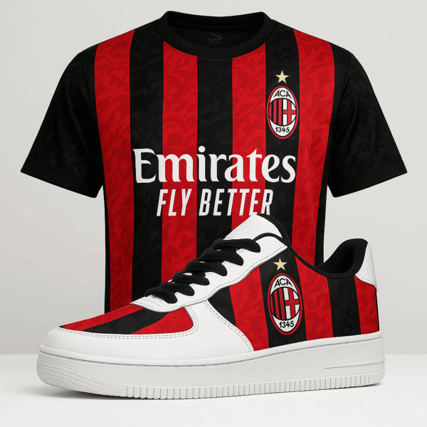 KJ AC Milan 25-26 Home Kit Lace Up Sneakers2
