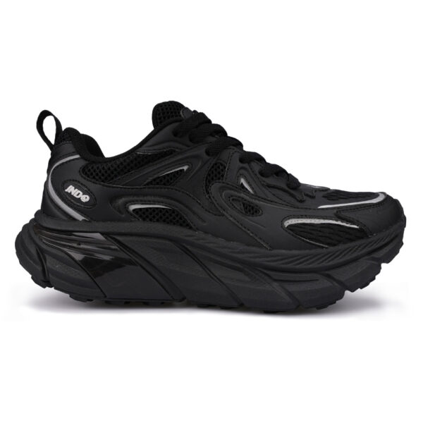 JD-2472-01 Obsidian Black Lace UP Sneakers