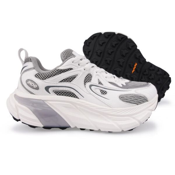 JD-2472-02 Onyx Gray Lace UP Sneakers - Image 3
