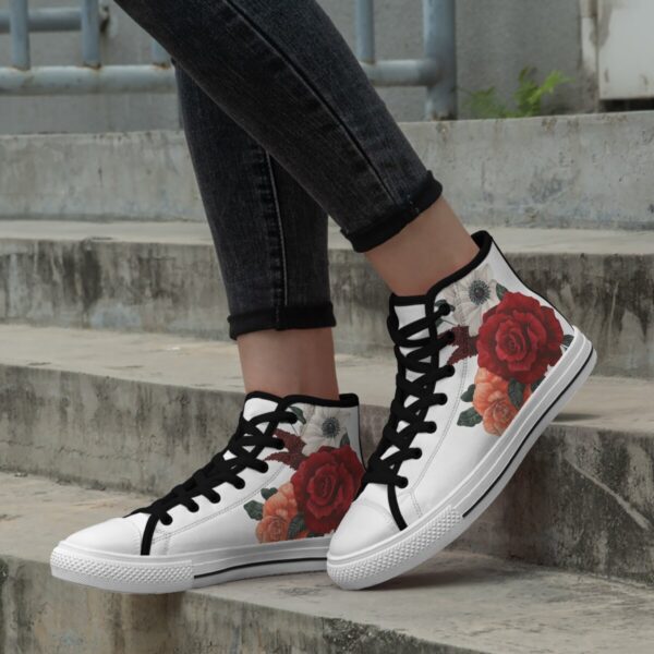 7218 Flowers Lace Up Sneakers - Image 7