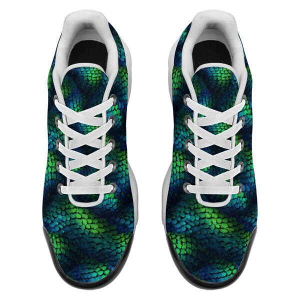 TN-001 Emerald Serpent Lace Up Sneakers - Image 5
