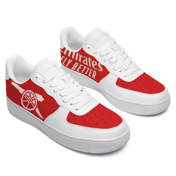 KJ  Arsenal 25-26 Home Kit Lace Up Sneakers 1 - Image 5