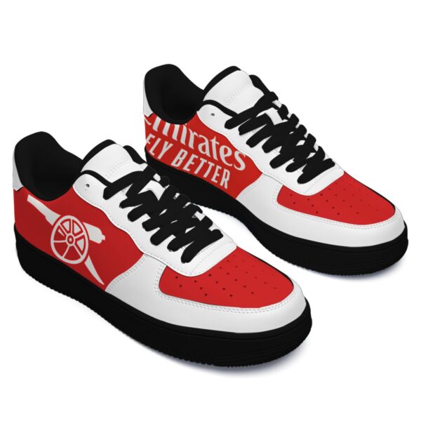 KJ  Arsenal 25-26 Home Kit Lace Up Sneakers 2 - Image 5