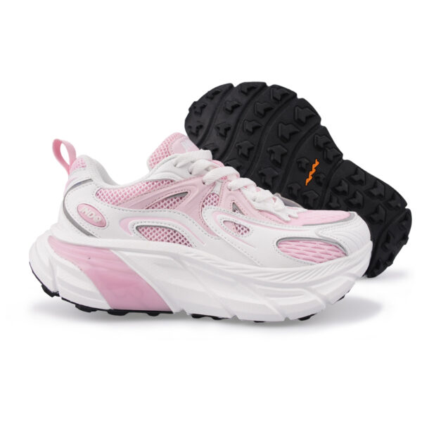 JD-2472-03 Crystal Pink Lace UP Sneakers - Image 4