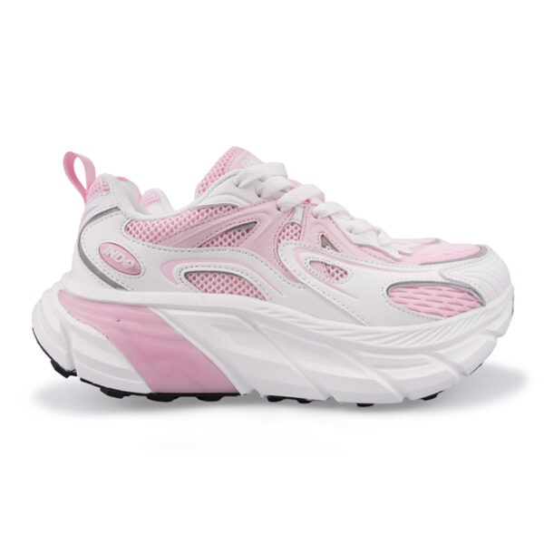 JD-2472-03 Crystal Pink Lace UP Sneakers