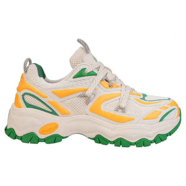 JD-HG2201-5 Sunset Yellow Lace UP Sneakers