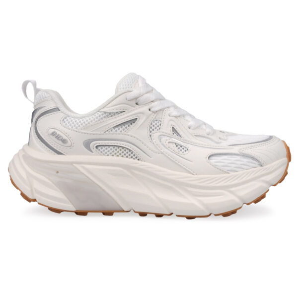 JD-2472-05 Ivory White Lace UP Sneakers