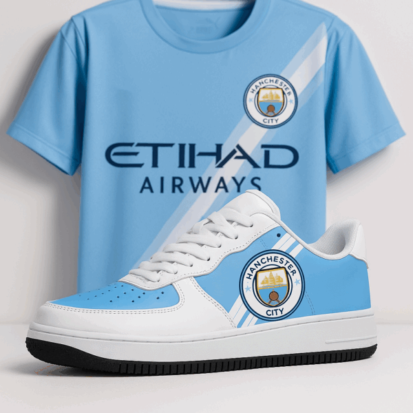 KJ  Manchester City 25-26 Home Kit Lace Up Sneakers 1