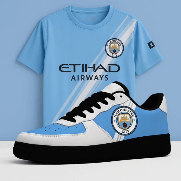 KJ  Manchester City 25-26 Home Kit Lace Up Sneakers 2