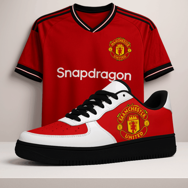 KJ  Manchester United 25-26 Home Kit Lace Up Sneakers