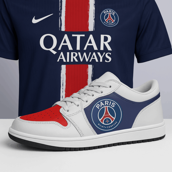 SH-2079  Paris Saint-Germain 25-26 Home Kit Lace Up Sneakers 1