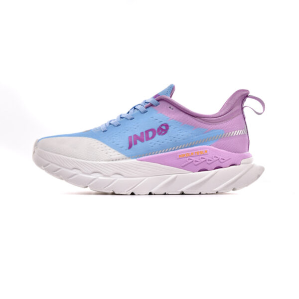 2301-04 Macaron Pastel Purple Trio Lace UP Sneakers